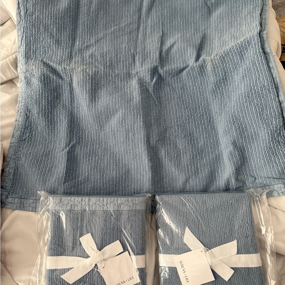 Serena & Lily Vermont Coverlet Euro Shams